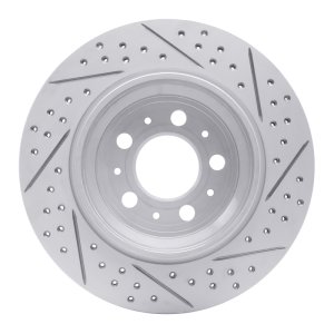 Volvo XC90 Brake Rotor (1) - Rear Left - DFC - Drilled & Slotted Geoperformance - `03-`14