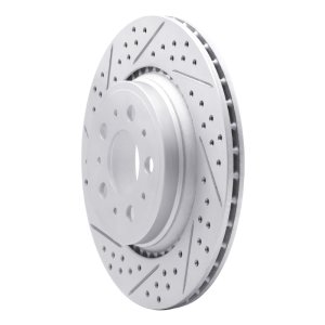 Volvo XC90 Brake Rotor (1) - Rear Left - DFC - Drilled & Slotted Geoperformance - `03-`14
