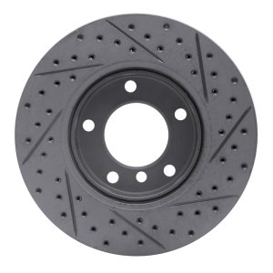 BMW 328I Brake Rotor (1) - Front Right - DFC - Drilled & Slotted Geoperformance - `91-`06