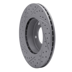 BMW 328I Brake Rotor (1) - Front Right - DFC - Drilled & Slotted Geoperformance - `91-`06