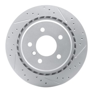 BMW Z3 Brake Rotor (1) - Rear - DFC - Drilled & Slotted Geoperformance - `95-`02