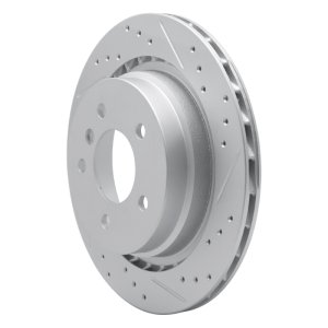 BMW Z3 Brake Rotor (1) - Rear - DFC - Drilled & Slotted Geoperformance - `95-`02