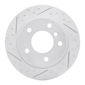 BMW Z3 Brake Rotor (1) - Rear Left - DFC - Drilled and Slotted Geoperformance - `96-`02