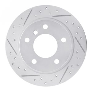 BMW Z3 Brake Rotor (1) - Rear Right - DFC - Geoperformance Drilled & Slotted - `96-`02