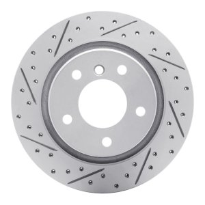 BMW 328I Brake Rotor (1) - Rear Left - DFC - Drilled & Slotted Geoperformance - `99-`06