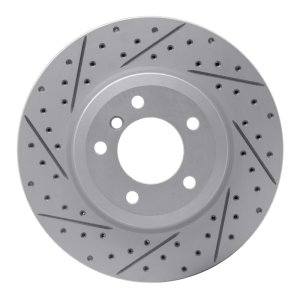 BMW 330I Brake Rotor (1) - Front Right - DFC - Geoperformance Drilled & Slotted - `01-`08