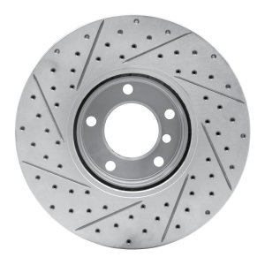 BMW 530I Brake Rotor (1) - Front Right - DFC - Drilled & Slotted Geoperformance - `00-`03