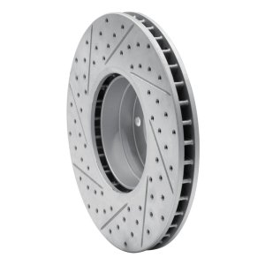 BMW 530I Brake Rotor (1) - Front Right - DFC - Drilled & Slotted Geoperformance - `00-`03