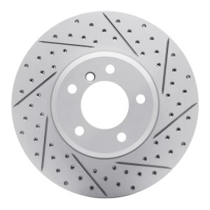BMW 525Xi Brake Rotor (1) - Front Right - DFC - Drilled & Slotted Geoperformance - `04-`10