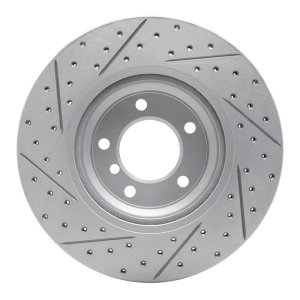 BMW 330xi Brake Rotor (1) - Front Right - DFC - Drilled & Slotted Geoperformance - `06-`12