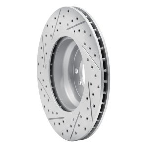 BMW 330xi Brake Rotor (1) - Front Right - DFC - Drilled & Slotted Geoperformance - `06-`12