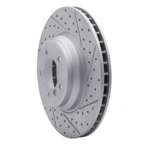 BMW 335I Brake Rotor (1) - Front Right - DFC - Drilled & Slotted Geoperf - `07-`15