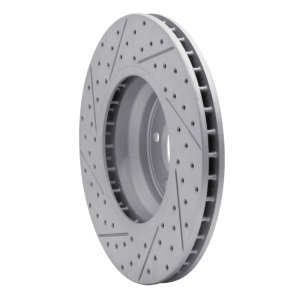 BMW 335I Brake Rotor (1) - Front Right - DFC - Drilled & Slotted Geoperf - `07-`15