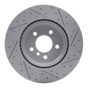 BMW Activehybrid 3 Brake Rotor (1) - Rear Left - DFC - Drilled & Slotted Geoperformance - `12-`20