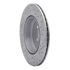 BMW Activehybrid 3 Brake Rotor (1) - Rear Left - DFC - Drilled & Slotted Geoperformance - `12-`20