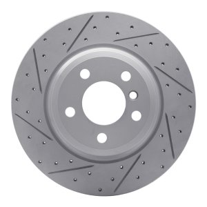 BMW Activehybrid 3 Brake Rotor (1) - Rear Left - DFC - Drilled & Slotted Geoperformance - `12-`20