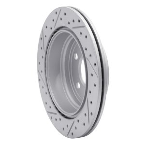 BMW 330i GT xDrive Brake Rotor (1) - Rear Right - DFC - Drilled & Slotted Geoperformance - `06-`20