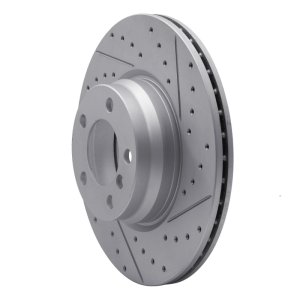 BMW 328i Brake Rotor (1) - Front Right - DFC - Drilled & Slotted Geoperformance - `12-`18
