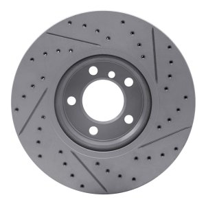 BMW 328i Brake Rotor (1) - Front Right - DFC - Drilled & Slotted Geoperformance - `12-`18