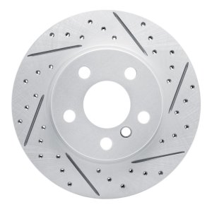 BMW I3 Brake Rotor (1) - Front Right - DFC - Drilled & Slotted Geoperformance - `14-`21