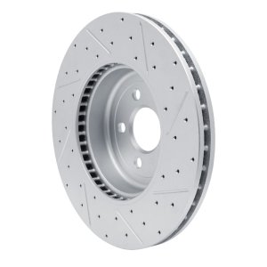 BMW X5 Brake Rotor (1) - Front Left - DFC - Drilled & Slotted Geoperformance - `17-`26