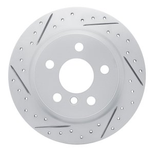 BMW I3 Brake Rotor (1) - Rear Left - DFC - Geoperformance Drilled & Slotted - `14-`25