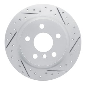 BMW I3 Brake Rotor (1) - Rear Right - DFC - Geoperformance Rotor - Drilled and Slotted - `14-`25