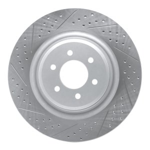 Dodge Viper Brake Rotor (1) - Rear Left - DFC - Drilled & Slotted Geoperformance - `03-`17