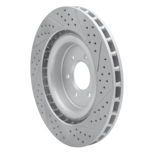 Dodge Viper Brake Rotor (1) - Rear Left - DFC - Drilled & Slotted Geoperformance - `03-`17