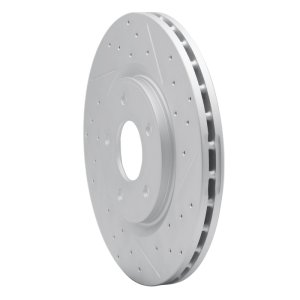 Chrysler Grand Caravan Brake Rotor (1) - Front Left - DFC - Geoperformance Rotor - Drilled and Slotted - `12-`25