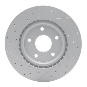 Chrysler Grand Caravan Brake Rotor (1) - Front Left - DFC - Geoperformance Rotor - Drilled and Slotted - `12-`25