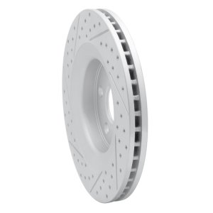 Jeep Grand Cherokee Brake Rotor (1) - Front Right - DFC - Drilled & Slotted Geoperformance - `06-`10