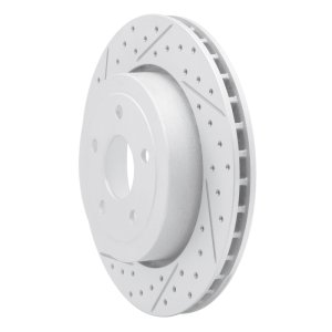 Jeep Grand Cherokee Brake Rotor (1) - Rear Left - DFC - Geoperformance Drilled & Slotted - `06-`10