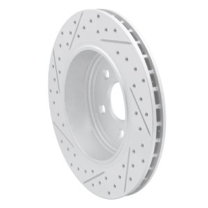 Jeep Grand Cherokee Brake Rotor (1) - Rear Right - DFC - Geoperformance Drilled & Slotted - `06-`10