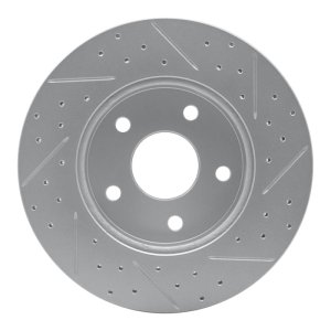Jeep Grand Cherokee Brake Rotor (1) - Front Left - DFC - Geoperformance Drilled & Slotted - `99-`04