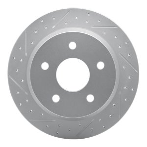 Jeep Grand Cherokee Brake Rotor (1) - Rear Left - DFC - Geoperf Rotors - Drill & Slot - `99-`04