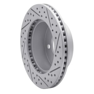 Jeep Wrangler Brake Rotor (1) - Front Left - DFC - Geoperformance Drilled & Slotted - `99-`06