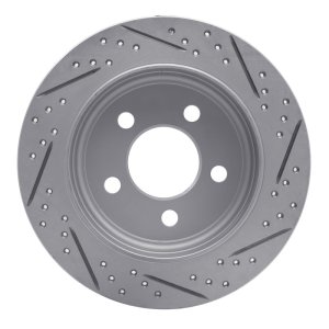 Jeep Wrangler Brake Rotor (1) - Rear Right - DFC - Drill & Slot Geoperf - `03-`07