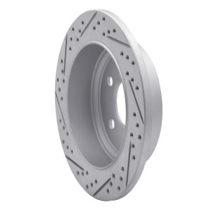 Jeep Wrangler Brake Rotor (1) - Rear Right - DFC - Drill & Slot Geoperf - `03-`07