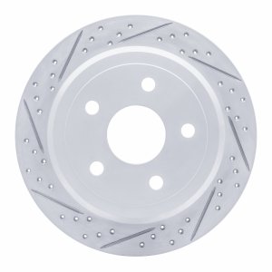 Jeep Wrangler Brake Rotor (1) - Rear Left - DFC - Drilled & Slotted Geoperformance - `07-`18 Jeep Wrangler Brake Rotor (1) - Rear Left - DFC - Drilled & Slotted Geoperformance - `07-`18