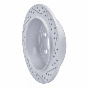 Jeep Wrangler Brake Rotor (1) - Rear Left - DFC - Drilled & Slotted Geoperformance - `07-`18