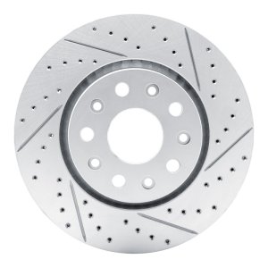 Jeep Wrangler Brake Rotor (1) - Front Right - DFC - Drilled & Slotted Geoperformance - `18-`25 Jeep Wrangler Brake Rotor (1) - Front Right - DFC - Drilled & Slotted Geoperformance - `18-`25