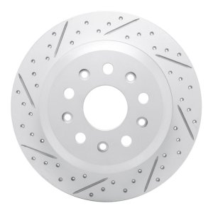 Jeep Wrangler Brake Rotor (1) - Rear Left - DFC - Geoperformance Drilled & Slotted - `18-`25 Jeep Wrangler Brake Rotor (1) - Rear Left - DFC - Geoperformance Drilled & Slotted - `18-`25