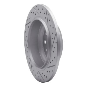 Jeep Wrangler Brake Rotor (1) - Rear Left - DFC - Drilled & Slotted Geoperformance - `18-`25