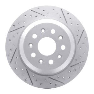 Jeep Wrangler Brake Rotor (1) - Rear Right - DFC - Geoperformance + Drilled and Slotted - `18-`25 Jeep Wrangler Brake Rotor (1) - Rear Right - DFC - Geoperformance + Drilled and Slotted - `18-`25