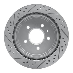 Cadillac STS Brake Rotor (1) - Rear Right - DFC - Drilled & Slotted Geoperformance - `03-`11