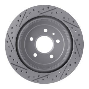 Cadillac ATS Brake Rotor (1) - Rear Right - DFC - Geoperformance Rotor - Drilled & Slotted - `13-`19