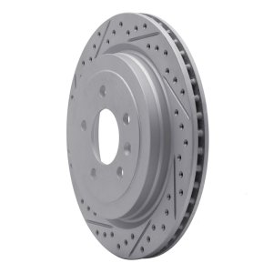 Cadillac ATS Brake Rotor (1) - Rear Right - DFC - Geoperformance Rotor - Drilled & Slotted - `13-`19