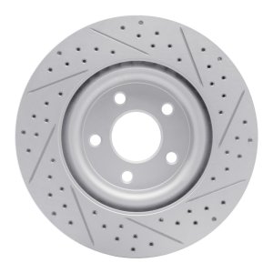 Chevrolet HHR Brake Rotor (1) - Front Right - DFC - Geoperformance Drilled & Slotted - `07-`10