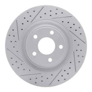 Chevrolet HHR Brake Rotor (1) - Front Right - DFC - Geoperformance Drilled & Slotted - `07-`10